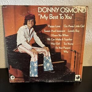 Donny Osmond Vinyl LP Record My Best To You 1972 MGM SE 4872